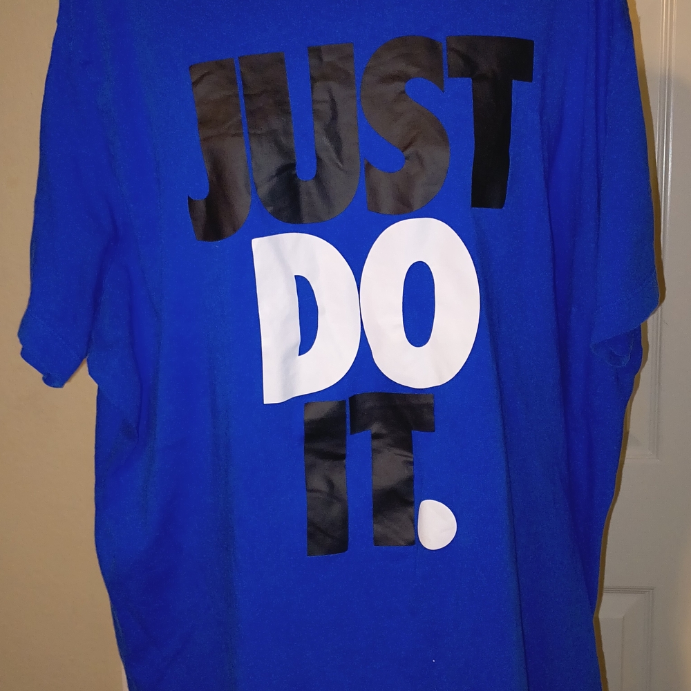 Nike Blue Graphic Men's Shirt